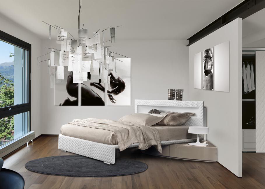 Un letto contenitore angolare