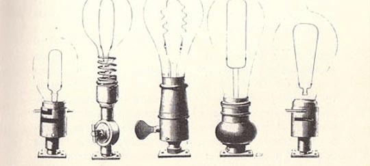 DESIGN E OGGETTI_ LAMPADINA ELETTRICA A INCANDESCENZA